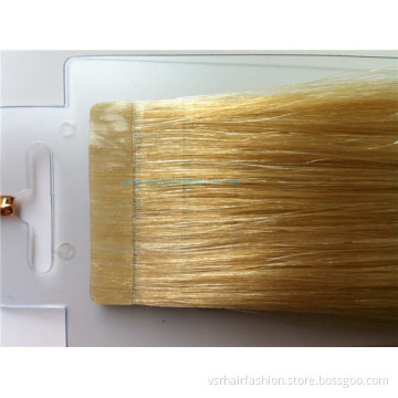 Virgin Human Hair Extension/Remy Tape Hair Weave Blonde Color/Remy Hair